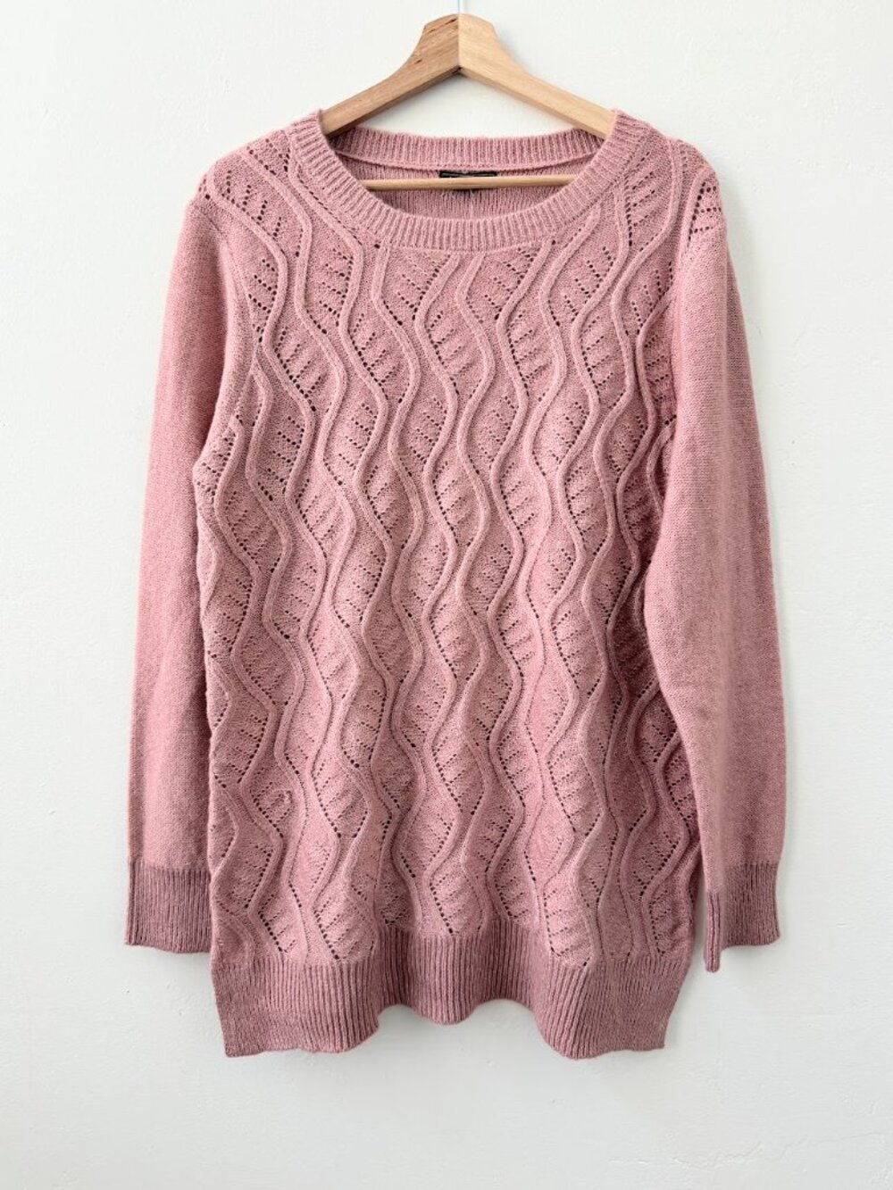 Stitch Fix Letty & Me Maternity Cozy Pink Knit Sweater XXL NWT - Picture 2 of 8